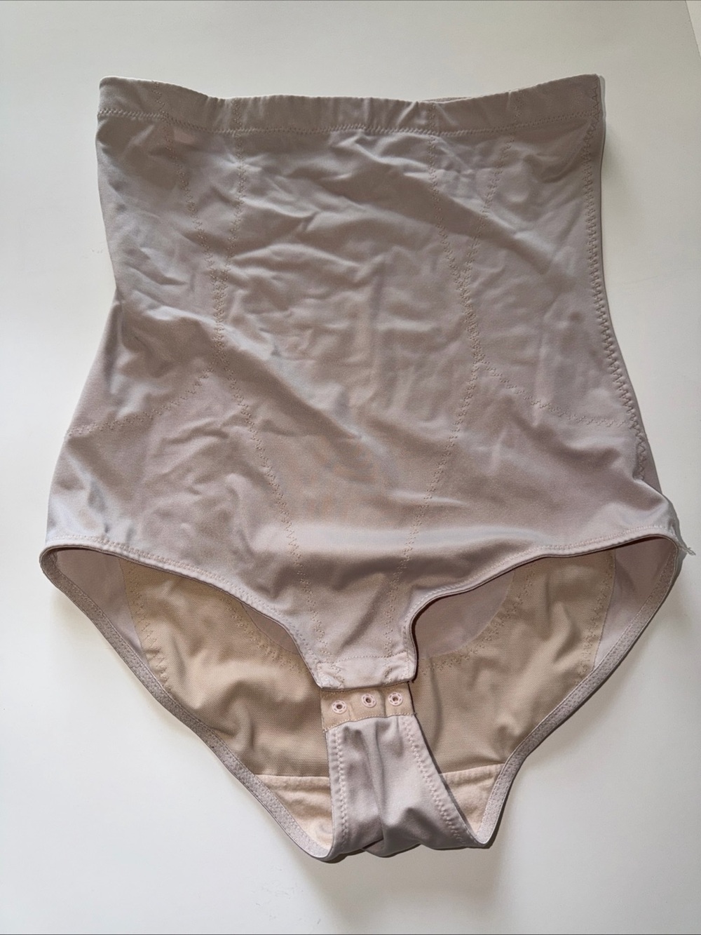 Dr Reys Shapewear Beige Snap Size Large Hi Waisted